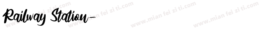Railway Station字体转换